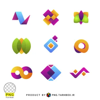 مجموعه لوگو های رنگی خام برای مشاغل و استفاده شخصی با کیفیت عالی و فرمت png